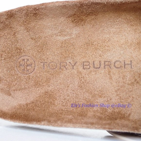 NIB Tory Burch Miller Cloud Leather Sandal Cream Caramel 6.5 7 7.5 8.5 9 9.5 10